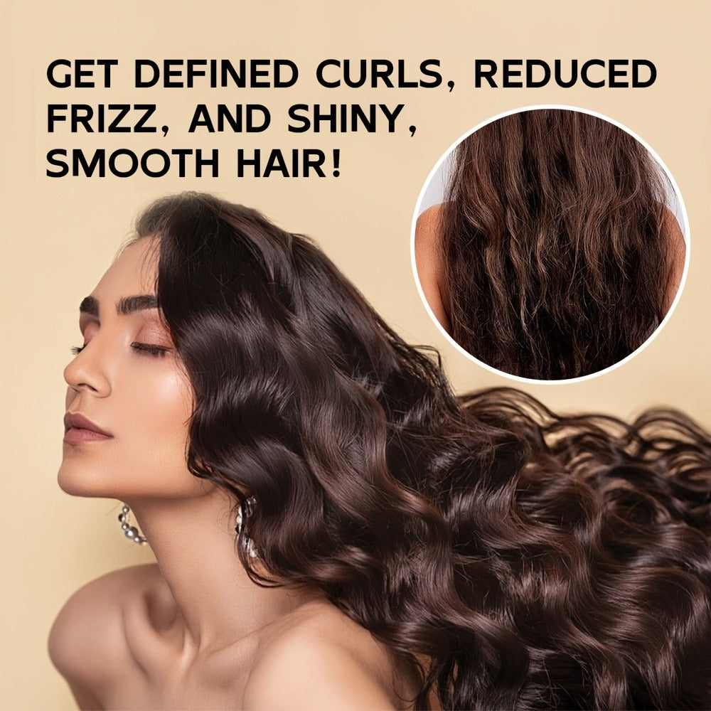 Castor Oil Curl Defining Cream 2-Pack — Deep Moisture Repair Curl Styler with Rosemary & Coconut Oil, Frizz Control, Elastin Boost for Wavy Curly Coarse Hair, Holiday Gift Set - product image 4
