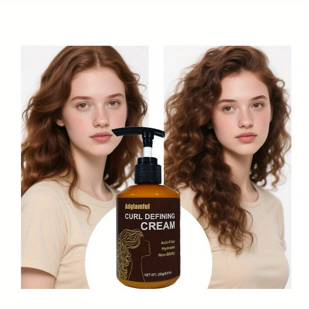 24-Hour Hold Curl Defining Cream for Wavy Curly & Coily Hair — No-Rinse Leave-In Frizz Control Styler, Lightweight Non-Greasy 3-Minute Quick Curl Definition for Women & Men All Cur - product image 14