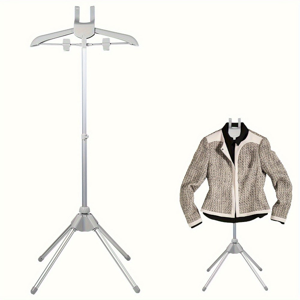 Clothes Drying Rack Foldable Height Adjustable Telescopic Ironing Rack, Aluminum Alloy Garment Rack with 360° Rotating Arm, Multi-Layer Hanging Drying Stand, Space-Saving Laundry R - product image 17