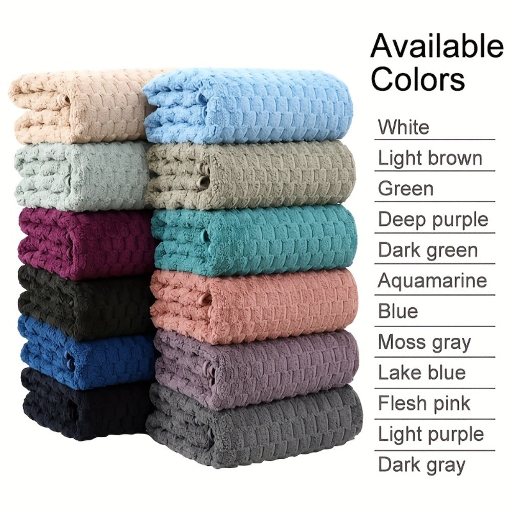 Oversized Bath Towel Set 800GSM 32x64 Inch Extra Large Microfiber - Ultra Soft Quick Dry Striped Spa Grade | Single or 4pcs Random Color | Beige White Light Blue Dark Gray | Modern - product image 16