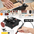 Mini Table Saw Multifunctional Desktop Cutting Machine – 100W Motor, 7-Speed Adjustable, 0–90° Angle Cut, 4 Saw Blades Included, Portable DIY Table Saw for Wood, Metal, Plastic, PC - product image 15