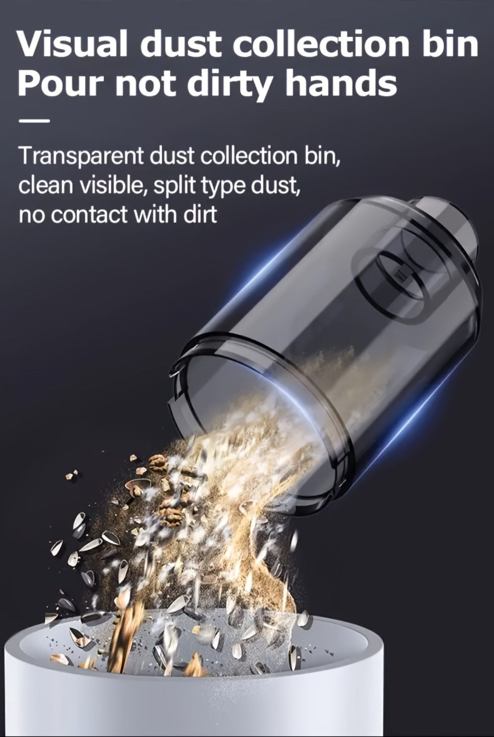 Cordless Handheld Vacuum Cleaner 18000PA Strong Suction - 2-in-1 Air Duster & Vacuum, 120W High Power, Multi-Nozzle Portable Car Vacuum for Car Interior, Home, Pet Hair, Office Des - product image 13