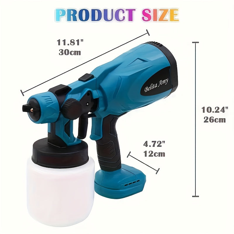 High Pressure Paint Sprayer Electric Airless HVLP Spray Gun, 3 Spray Patterns, Electric Paint Sprayer 27.05oz Container, Easy to Clean for House Painting - product image 4