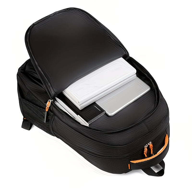 Business Travel Backpack for Men | Large Capacity Sturdy Nylon, Multi-Compartment, Adjustable Shoulder Straps, Dual-Purpose Campus & Work Bag | Available as - product image 4