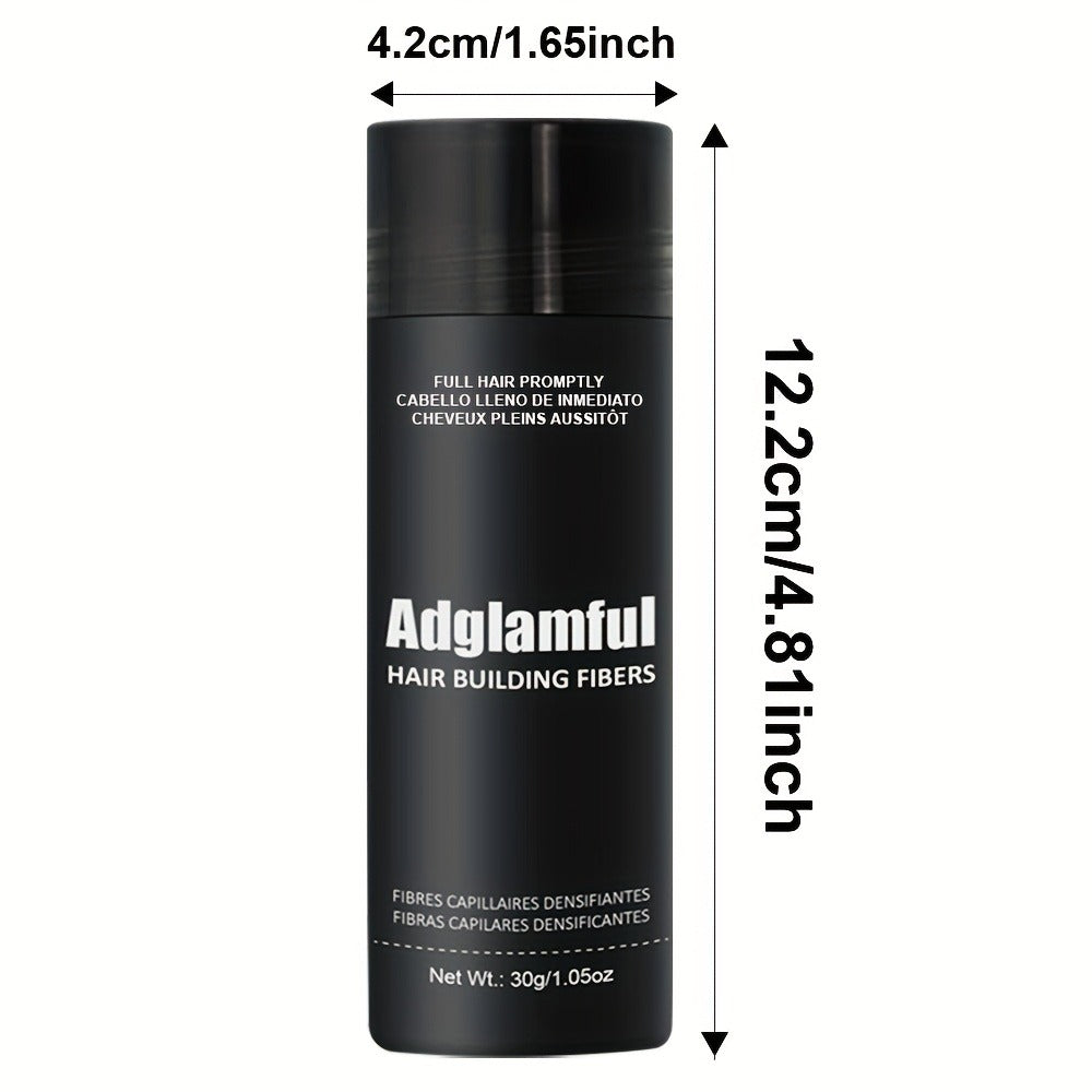 Hair Building Fibers 30g Large Size - Instant Thinning Hair Concealer for Volume, Thickness & Hairline Coverage | Natural Look | Unisex for Men & Women | Black & Dark Brown - product image 6