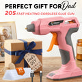 Cordless Hot Glue Gun, An Ideal Christmas Gift, Gogonova Glue Gun 20s Fast Heating, Anti-Drip, Safety Protection Design, USB Rechargeable, Perfect for DIY - product image 3
