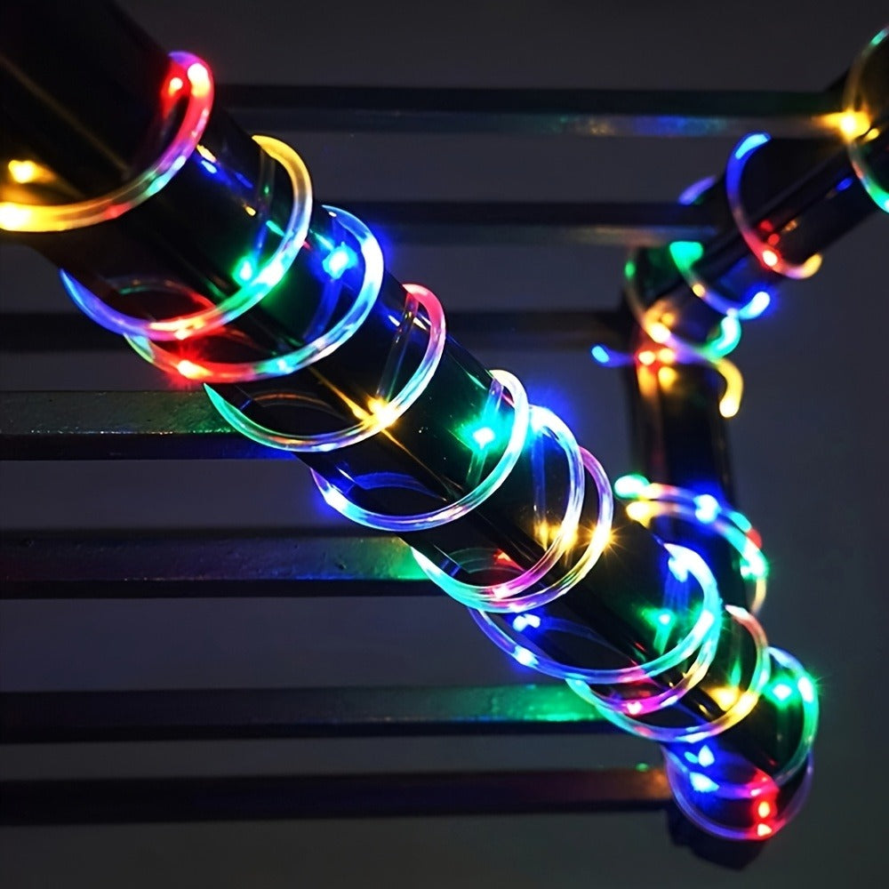 Solar LED Trampoline Lights 50 100 LEDs Colorful Rope Lights 8 Modes IP65 Waterproof Fits 8-16 Ft Trampolines Outdoor Safety Glow Night Light Kids Adults - product image 19