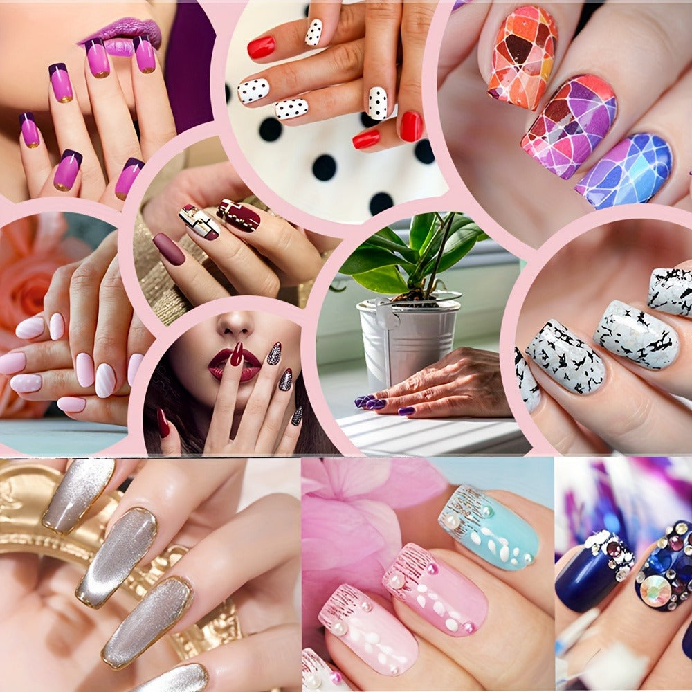 72-Piece Complete Nail Art Set with LED UV Lamp, Electric Nail Drill Pen, Gel Polish, Glue Drying Machine, Nail Polisher, Polish Brush Set, Finger Divider & Stainless Steel Manicur - product image 9