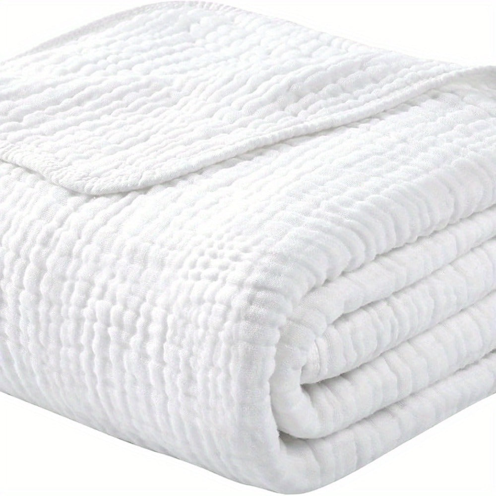 Morandi Cotton Muslin Blanket 6-Layer – Soft Gauze Throw for Couch & Bed, Lightweight Breathable All Season, Machine Washable, 6 Colors - product image 12