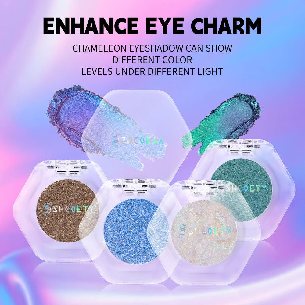 Chameleon Color-Shifting Eyeshadow Palette 12 Shades — Pearlescent Pigments Matte & Shimmer Blendable Long-Lasting Eye Makeup Kit for Women, All Skin Tones, Daily Wear & Special Oc - product image 9