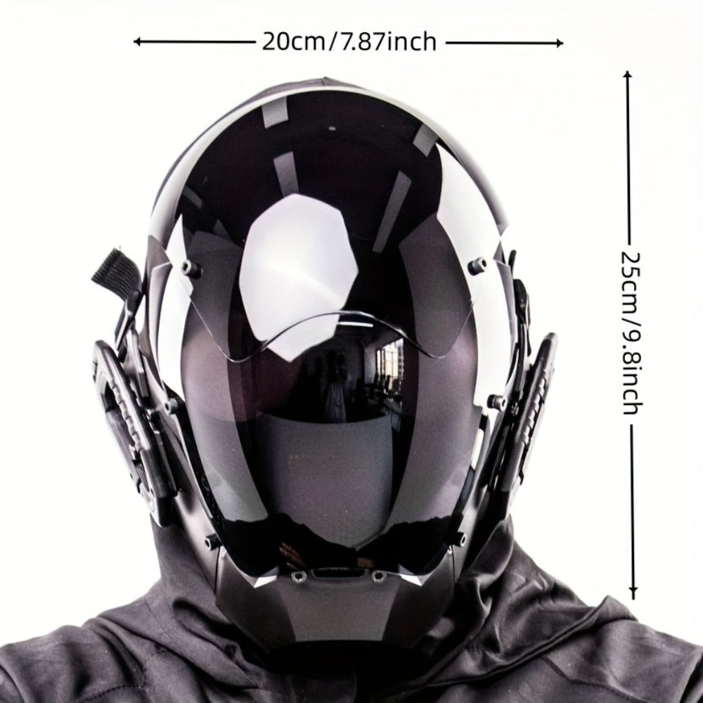 Futuristic Sci-Fi Half Face Costume Prop for Halloween Cosplay, Rave Bar Club Party, Stage Performance & Photography, Cool Gift for Adults Men Women - product image 2