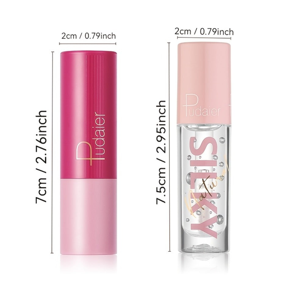 Lip Oil Lip Liner Duo 2-in-1 Precision Tip - Glossy Nourishing Hydrating Long-Lasting Silky Smooth Lip Color Pencil for Women Daily Glam All Skin Tones - product image 4