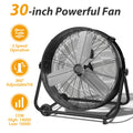 Industrial Drum Fan High Velocity Floor Fan 24 30 Inch | 3-Speed Heavy Duty Metal Air Circulator 360 Tilt Casters ETL Listed | Powerful Warehouse Garage Workshop Patio Commercial F - product image 15