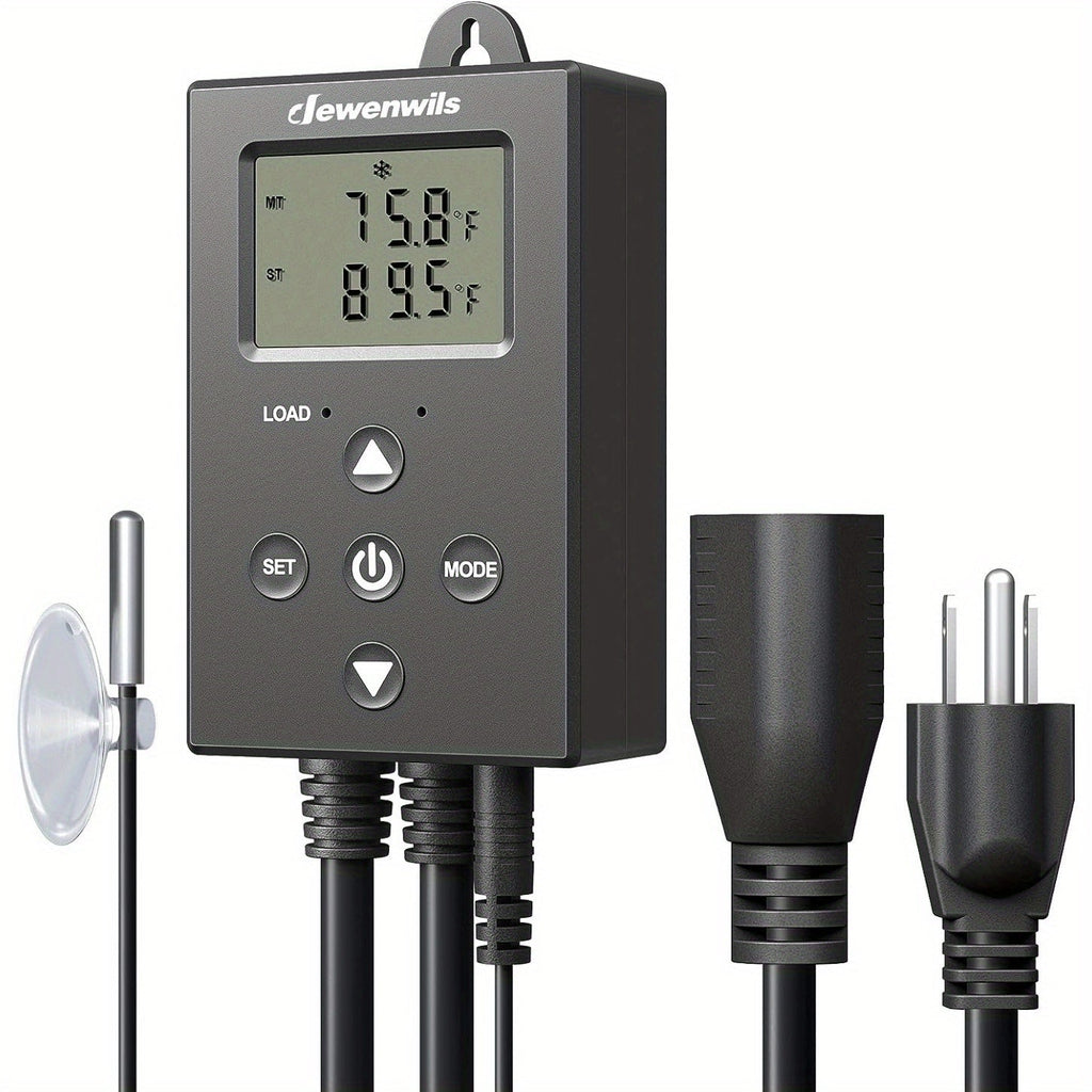 Digital Temperature Controller Thermostat Outlet Heating Cooling Mode 14°F-140°F LCD Display Buzzer Alarm 120V 10A 1200W for Freezer Greenhouse Reptile Aquarium Incubator Home Brew - product image 15