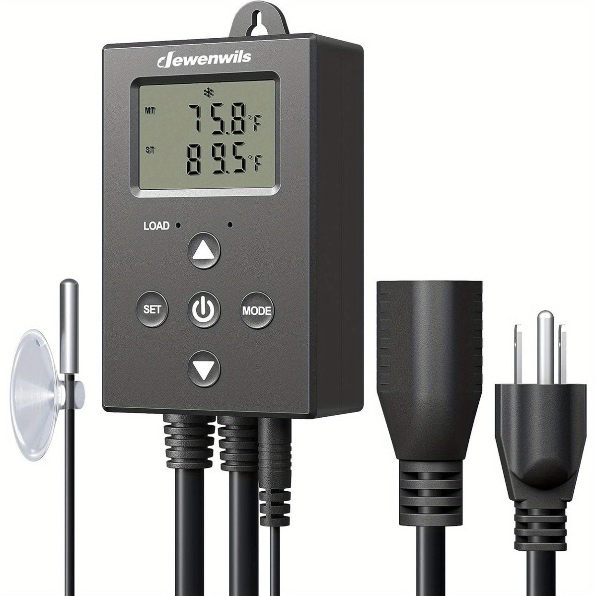 Digital Temperature Controller Thermostat Outlet Heating Cooling Mode 14°F-140°F LCD Display Buzzer Alarm 120V 10A 1200W for Freezer Greenhouse Reptile Aquarium Incubator Home Brew - product image 15