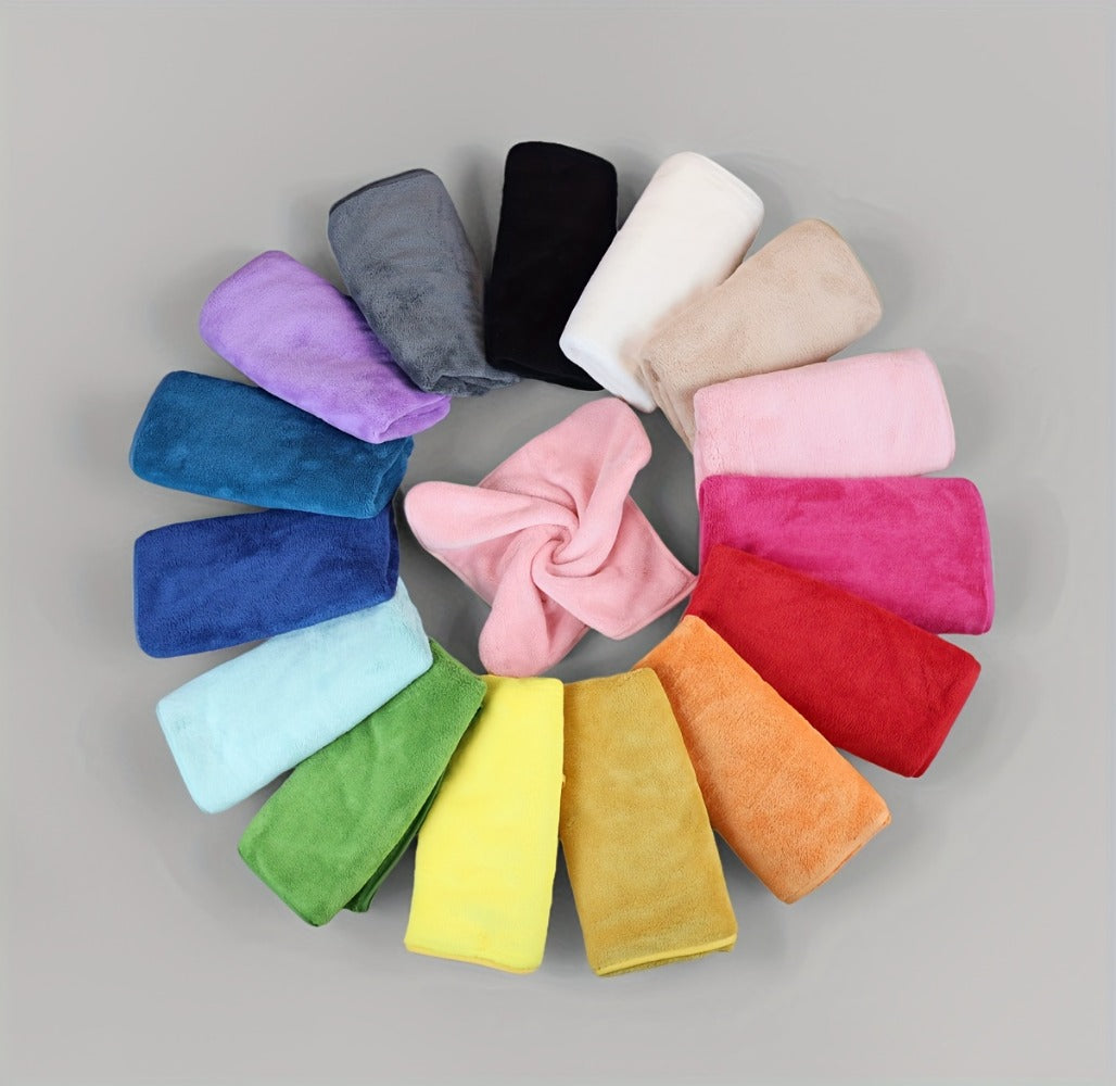 Coral Velvet Bath Towel Set 18pcs – 4 Bath Towels 4 Hand Towels 10 Washcloths Hotel Quality Soft Absorbent - product image 25