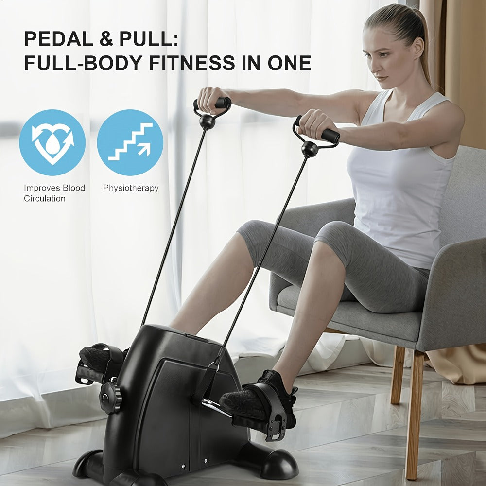 Portable Elliptical Trainer Mini Exercise Bike Under Desk Pedal Exerciser LCD Display 8 Resistance Levels Silent 350lb Capacity Arm Leg Training for Home Office Seniors - product image 13