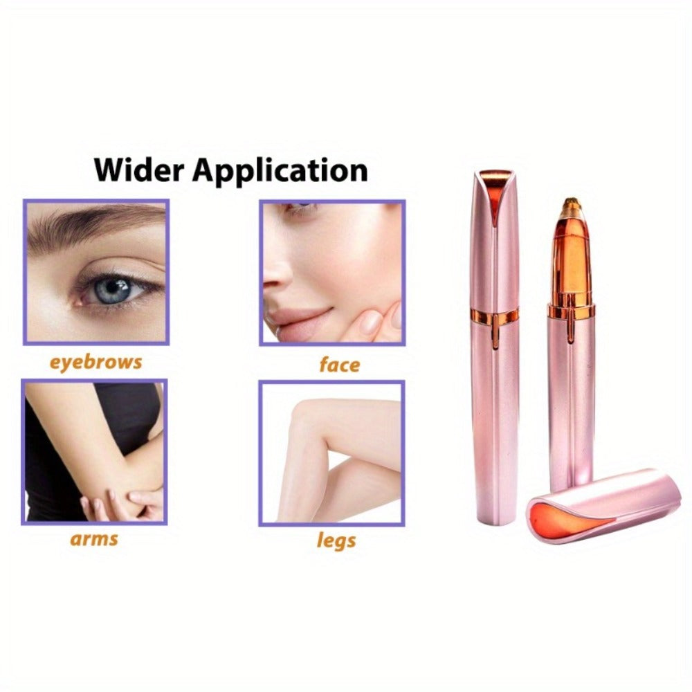Electric Eyebrow Trimmer for Women 2 Pack, USB Rechargeable Painless Precision Eyebrow Razor Pen, Portable Hair Remover for Face Lip Leg Armpit – Pink White Colorful - product image 21