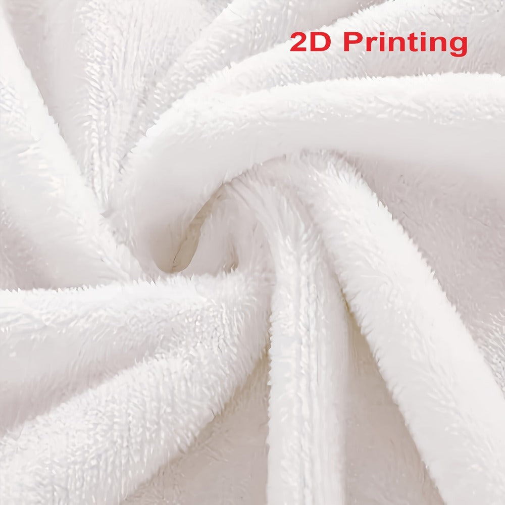 Heart Floral Print Flannel Blanket – 250-300gsm Soft All-Season Throw for Home, Office & Travel, 6 Sizes, Mother's Day Gift - product image 5