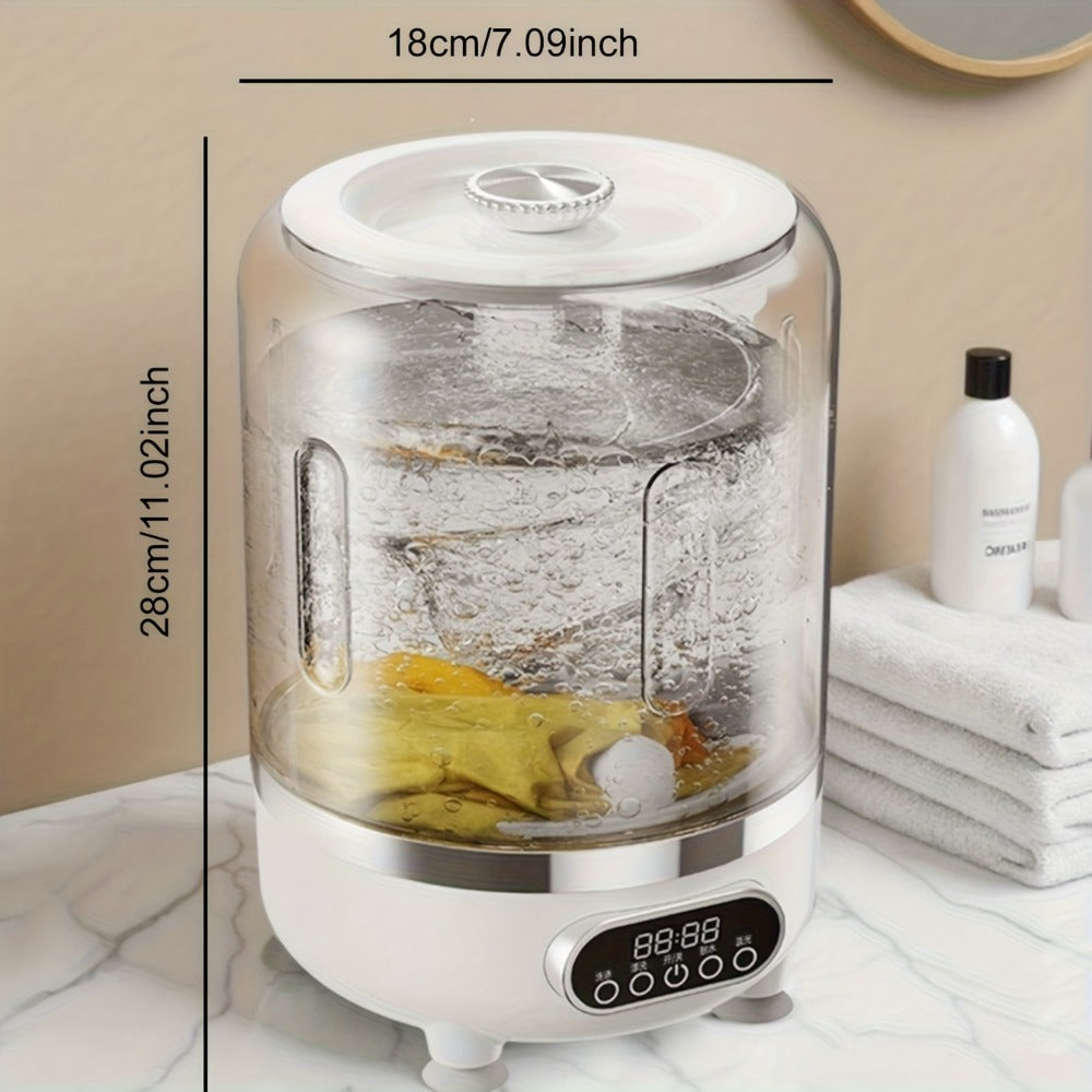 Portable Mini Washing Machine Wash & Dry All-in-One, Blue Light Sterilization, Flexible Drainage, Compact Travel Laundry Washer for Dorm Apartment Camping RV - product image 9