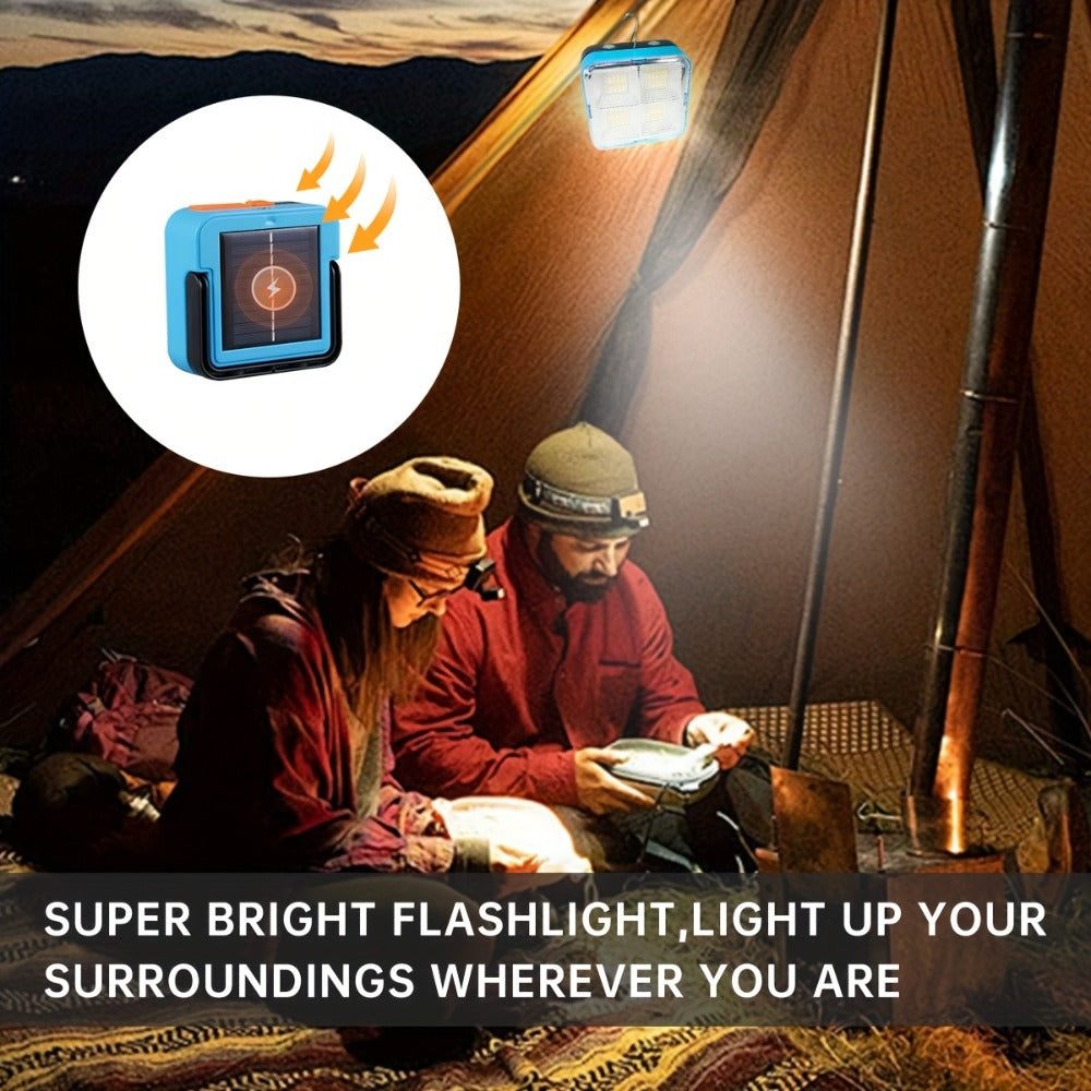 Solar Camping Lantern Ultra-Bright 4 Adjustable Modes – Solar & USB Rechargeable Multifunctional Searchlight with Bracket & Hook for Camping, Hiking, Emergency & Outdoor Use - product image 6