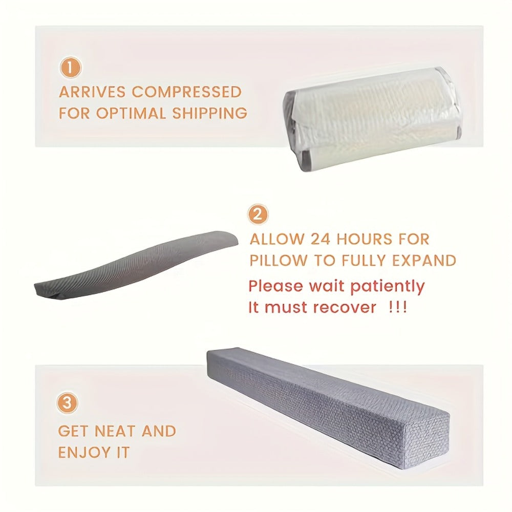 Mattress Gap Filler Pillow | Bed Crack Stopper Between Mattress & Headboard, High Density Foam Wedge, Twin Full Queen King - product image 6