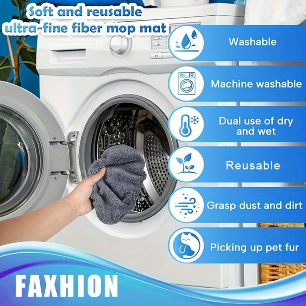 Reusable Microfiber Mop Pads 10-Pack Machine Washable Replacement Refill Pads for All Floor Surfaces Bathroom Bedroom Living Room Kitchen Hardwood Tile - product image 10