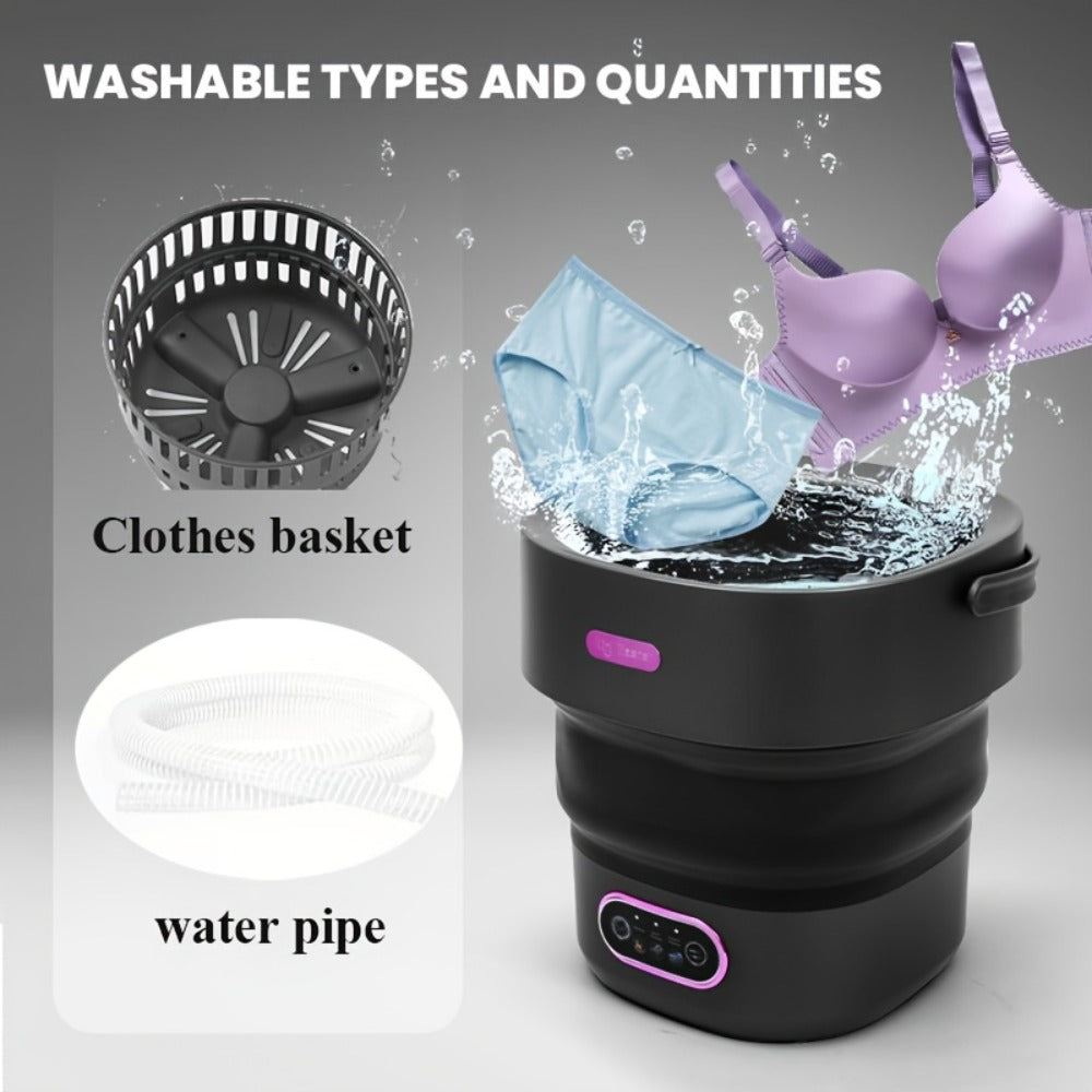 Portable Washing Machine Foldable Mini Washer Large Capacity for Underwear Socks Baby Clothes Apartment Dorm Travel Camping - product image 6