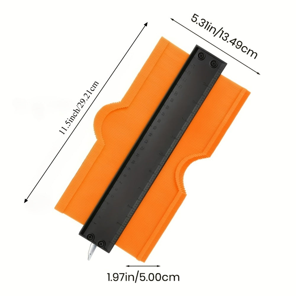 Contour Gauge Profile Shape Replicator Tool 2-Pack Adjustable Precision Irregular Shape Measuring Ruler for Woodworking Tile Carpet Laminate Corners DIY Projects - product image 4