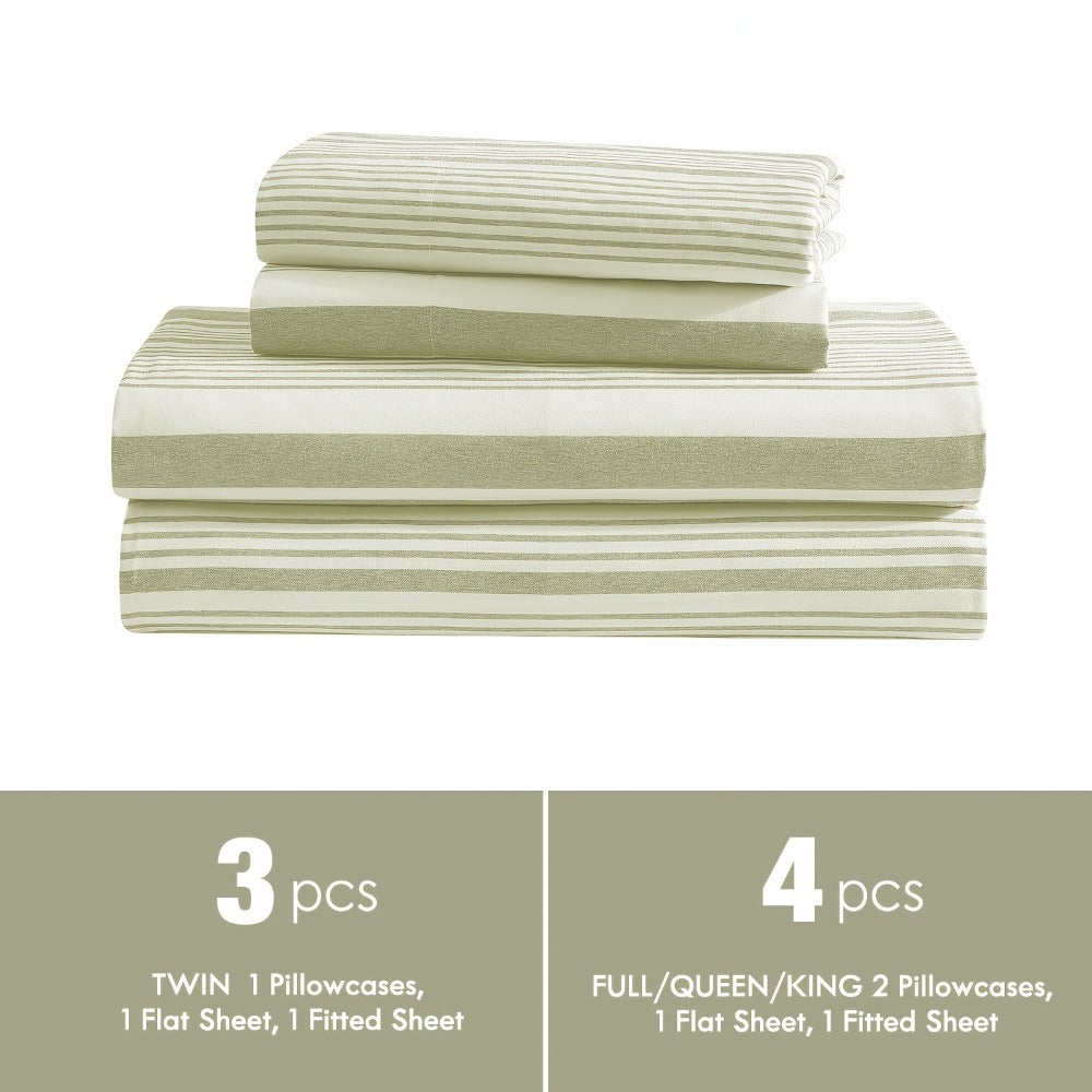 Bed Sheet Set Deep Pocket Soft Microfiber - Fitted Sheet Flat Sheet & Pillowcases Twin Full Queen King - Cooling Breathable Fade Resistant Sheets for Daily Use Dorms Guest Rooms - product image 20