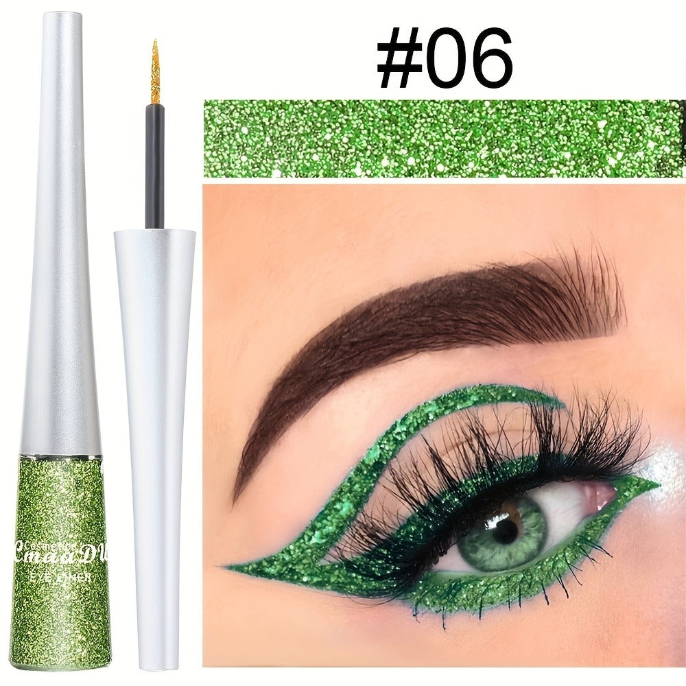 Glitter Liquid Eyeliner Set 16 Colors Waterproof Shimmer Metallic Eye Liner Pen Kit – Long-Lasting Smudge-Proof Sparkle Eye Makeup for Party Stage Festival Cosplay Holiday Glam - product image 12
