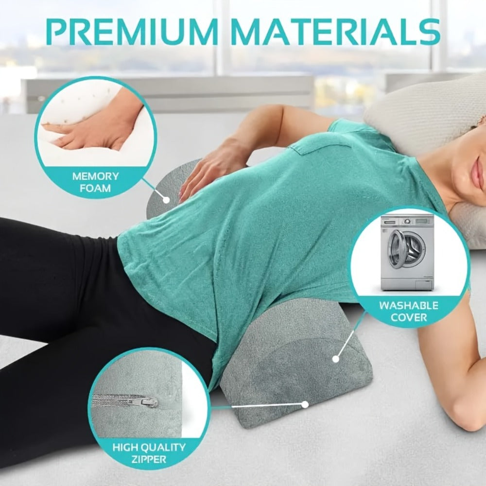 Memory Foam Lumbar Support Pillow Slow Rebound Half-Roll Multifunctional Leg Neck Back Support for Sleep Rest Recliner Elderly Bed Sofa Chair - product image 18