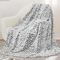 Leopard Print Throw Blanket – Soft Fluffy Jacquard Fleece Flannel for Couch, Bed, Sofa & Camping, 3 Sizes, 5 Colors - product image 15