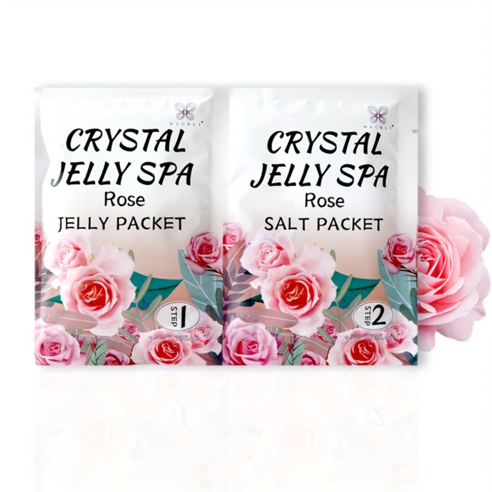 Foot Soak for Dry Cracked Feet Jelly Spa Bubble Bath Salt — Moisturizing Exfoliating Foot Care Treatment, Honey Lavender Lemon & Rose Scents, Relaxing At-Home Pedicure Spa Gift for - product image 8