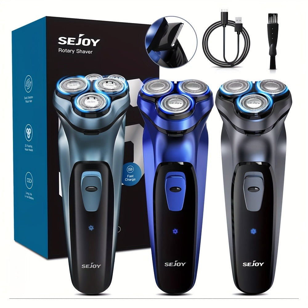 Cordless Electric Razor for Men Rechargeable Fast Charging Washable Heads Face Shaver — Smooth Close Shave Portable Electric Shaving Machine for Travel & Daily Use, Grooming Gift f - product image 11