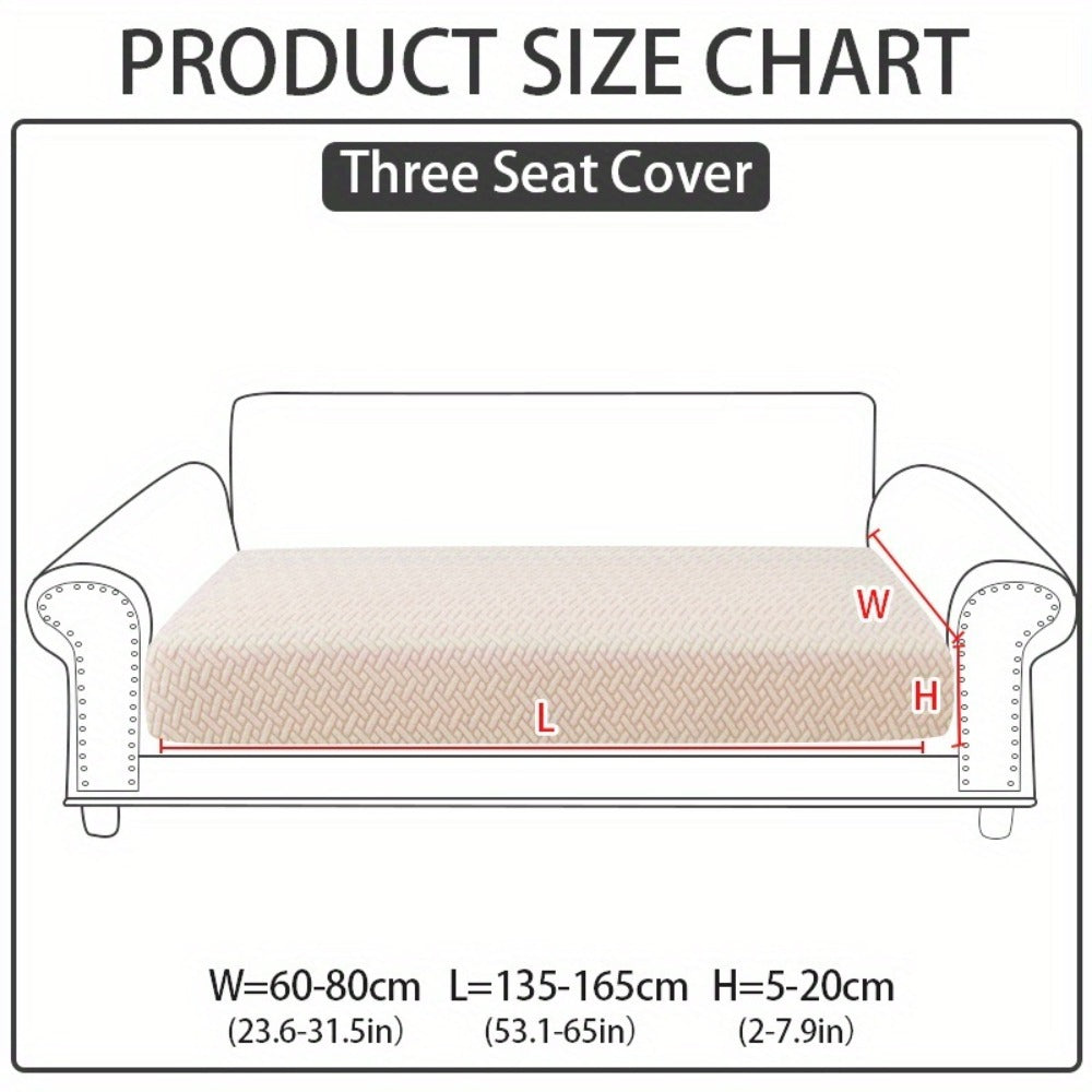 Jacquard Stretch Sofa Cover Non-Slip | Elastic Wear-Resistant Couch Slipcover, Polyester Jacquard Fabric, 1 to 4 Seat Sectional L-Shape, Armrest Backrest, Machine Washable - product image 42