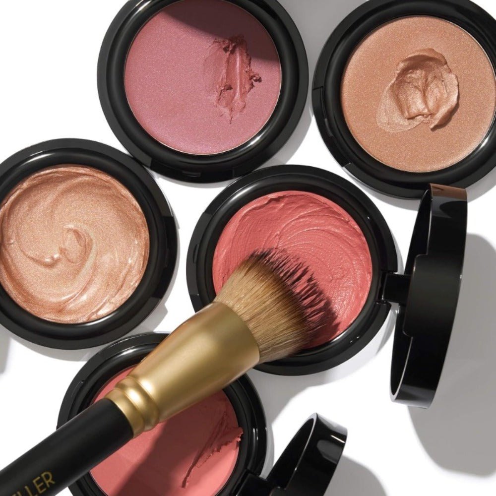 Cream Blush Beauty Balm Starter Kit with Brush – Hydrating Squalane Formula for Face & Lips Natural Pink Glossy Brightening Finish Medium Buildable Coverage Blush Set for Women - product image 9