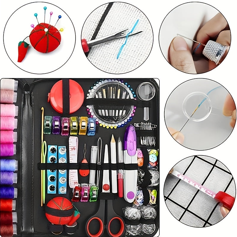 269pcs Sewing Kit Gift Set For Grandma, Mom, Friends, Adult Beginners, Travelers - Portable Sewing Supplies & Accessories With Case - Includes Thread, Needles - product image 5
