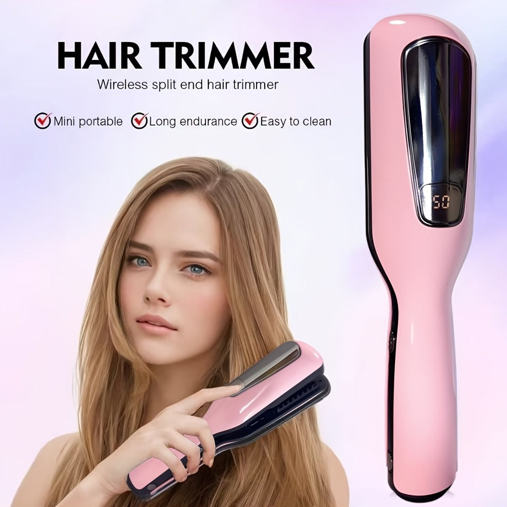 Split End Trimmer for Women — Professional Portable Hair Cutting Tool for Removing Split Ends & Damaged Hair Repair, Works on All Hair Types, Salon-Quality At-Home Hair Care Device - product image