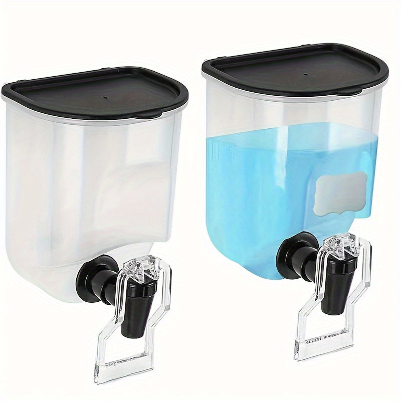 Mouthwash Dispenser Wall Mounted 2-Pack 21 oz Plastic Container - No Electricity Required, Space Saving Bathroom Organizer for Countertop Storage, Durable Refillable Liquid Soap &  - product image 21