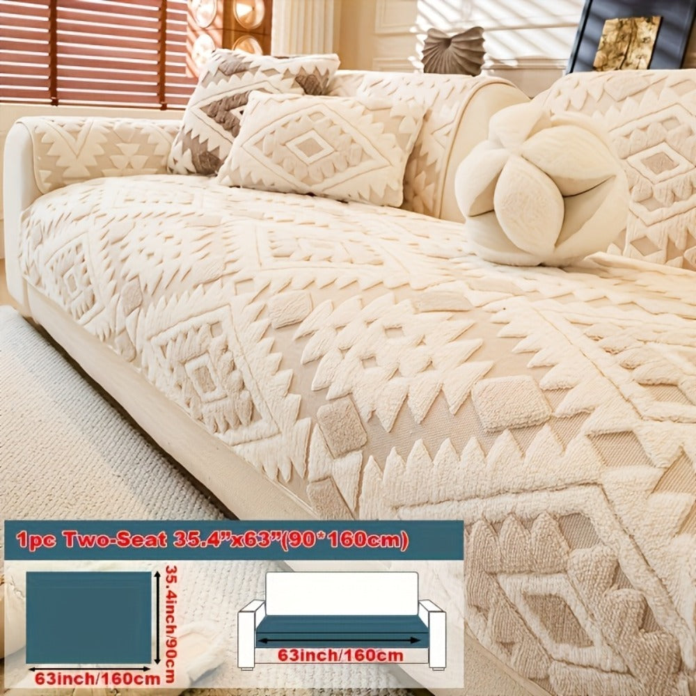 Thick Plush Sofa Cover Non-Slip Pet Friendly Machine Washable Couch Slipcover Furniture Protector for Living Room Bedroom Office Armrest to 4-Seat Multiple Colors - product image 22