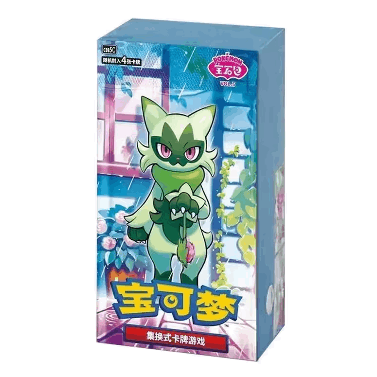 Chinese Booster Box Gem Pack VOL5 CBB5C | Ruby Sapphire Series | 18 Packs 72 Cards | Volt Rise Art Foils | Factory Sealed Simplified CN TCG Collector Box - product image