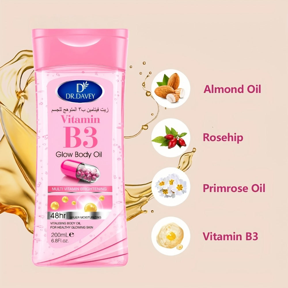 Niacinamide Body Oil 2-Pack Vitamin B3 – Lightweight Hypoallergenic Multi-Use Skin Oil for Hair, Body & Nails | Non-Greasy Fast Absorbing Dry Skin Moisturizer | Body Oil Gift Set f - product image 10