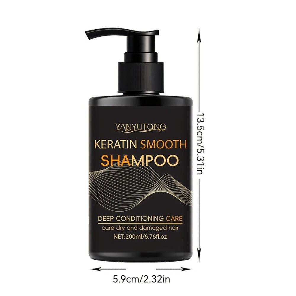 Professional Keratin Smoothing Shampoo and Conditioner Set 6.76oz Each – Repairs Color-Treated & Heat-Damaged Hair, Prevents Breakage Split Ends & Frizz, Deep Moisturizing for All  - product image 4