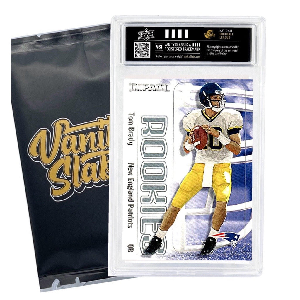 Crystal Clear 35pt Card Case + Free Random Trading Card, Fits Panini Topps Baseball Basketball, Collector Gift for Kids & Hobbyists – Trading Card Display Slab - product image