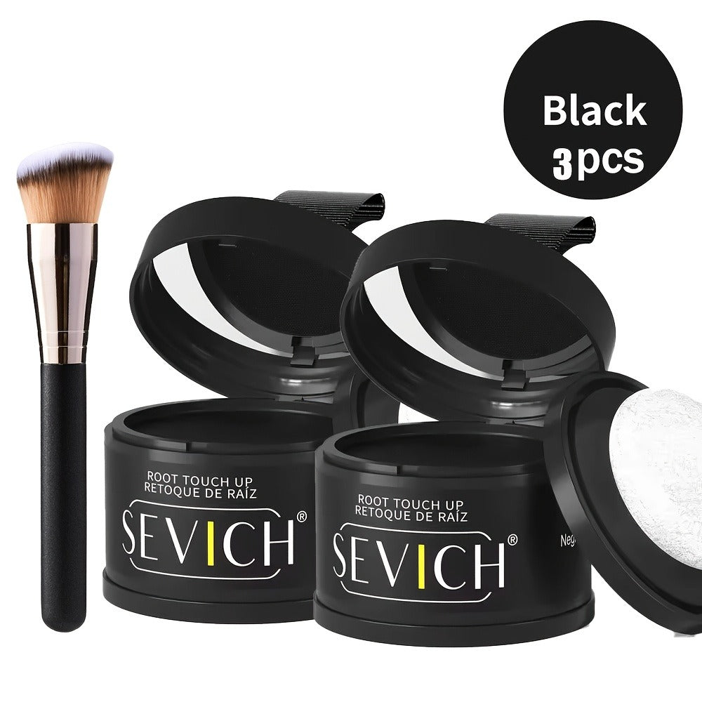 Root Touch Up Hair Powder for Thinning Hair & Gray Roots — Instant Hairline Concealer Shadow Topper, Long-Lasting Resistant Formula, 13 Shades, 2/3pcs Kit for All Hair Types Women  - product image 7