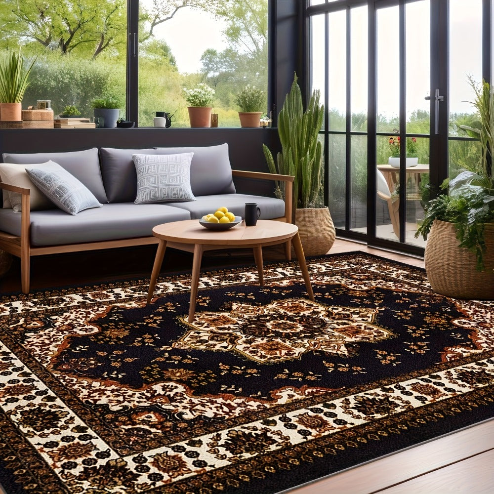Large Area Rug for Living Room Bedroom – Soft Fluffy Persian Bohemian Style Floor Mat, Anti-Slip Backing, Machine Washable, Vintage Carpet for Modern & Traditional Decor, Multiple  - product image 10