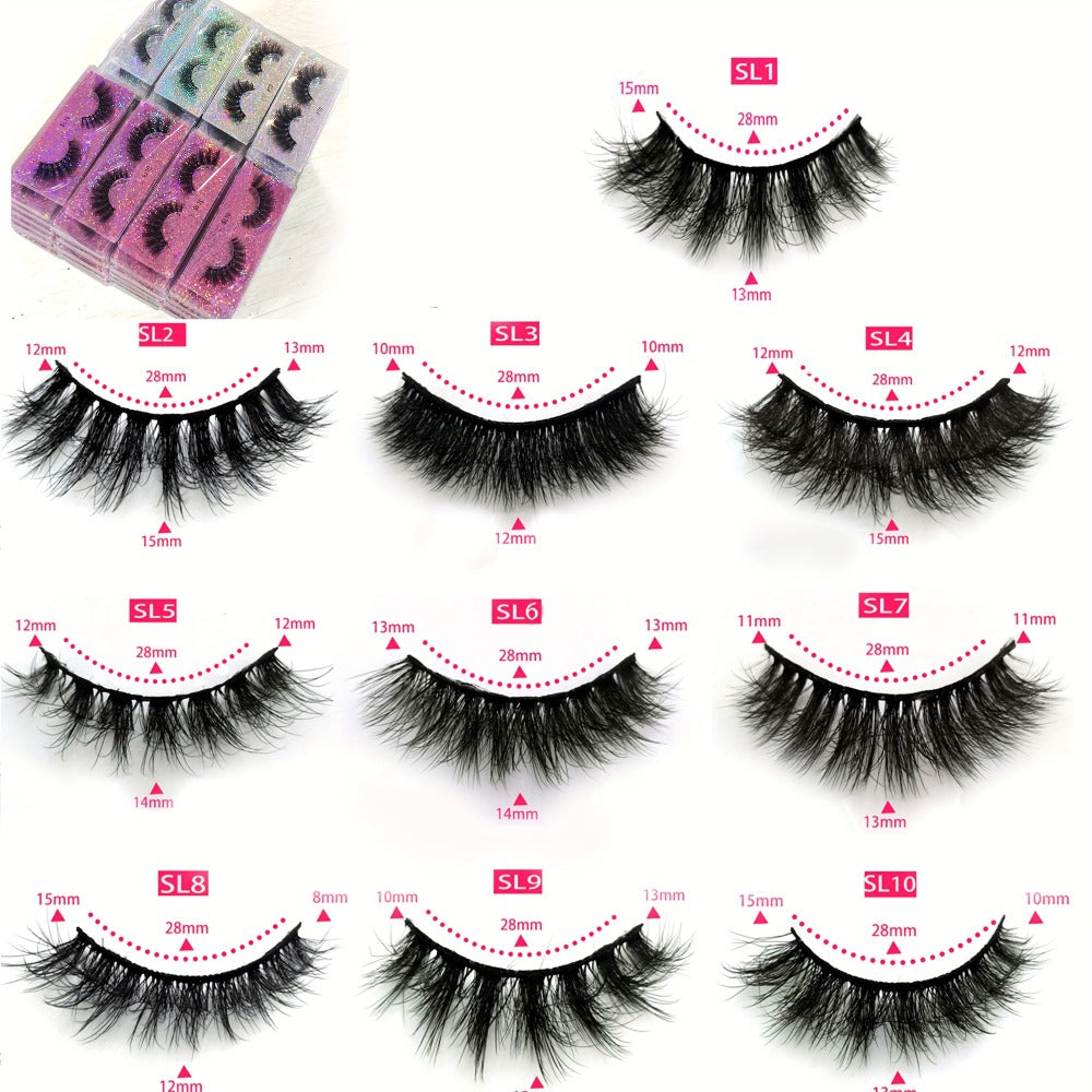 Russian DD Curl False Eyelashes 20 Pairs 5 Mix Styles – Cat Eye Extra Thick Fluffy Natural Reusable Lightweight Lash Multipack for Daily Wear, Parties & Special Occasions - product image 13