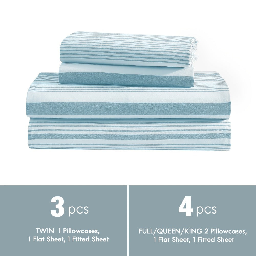 Bed Sheet Set Deep Pocket Soft Microfiber - Fitted Sheet Flat Sheet & Pillowcases Twin Full Queen King - Cooling Breathable Fade Resistant Sheets for Daily Use Dorms Guest Rooms - product image 21