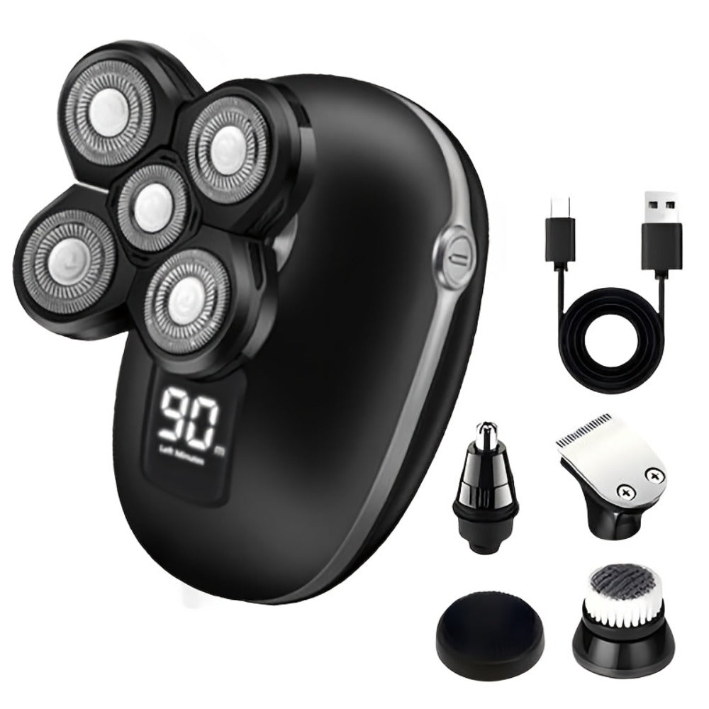 Waterproof Electric Shaver for Women & Men – IPX6 Rotary Head, Wet & Dry Body Hair Removal, Floating Head, Type-C Charging, LED Display, Underarm Leg Arm Face Shaver, Holiday Gift - product image 5